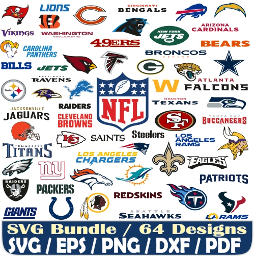 Nfl Team Vector Logos Vector Art & Graphics