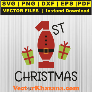 First Christmas Svg