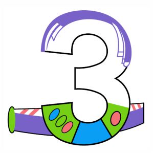 Number three vector file