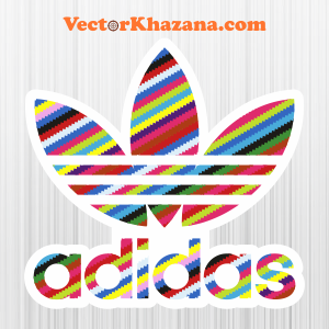 colorful adidas logos