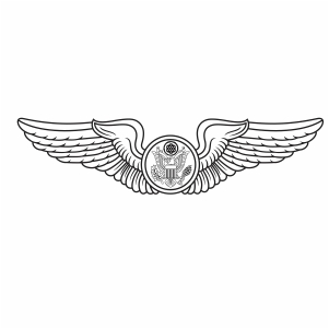 Buy US Air Force Enlisted Aircrew Wings Svg Png online in USA