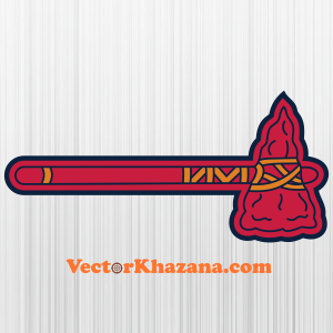 Atlanta Braves Logo Type Monogram & tomahawk MLB Baseball Die-Cut Round  MAGNET