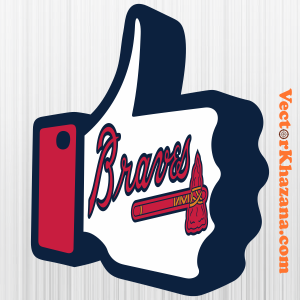 Atlanta Braves Logo Type w/ feather & tomahawk MLB Baseball