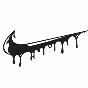 Drip Nike Logo vector | Nike Dripping 