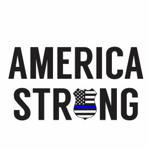 Back The Blue America Strong Svg