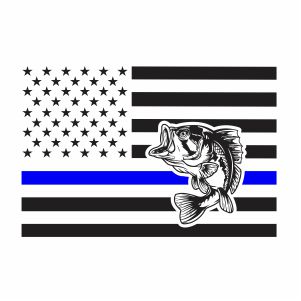 Download Thin Blue Line Fishing Flag Svg Back The Blue Fishing Flag Svg Svg Dxf Eps Pdf Png Cricut Silhouette Cutting File Vector Clipart