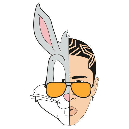 Bad Bunny Bugs SVG | Bad Bunny Svg | Bugs Bad Bunny Svg Logo | Bad