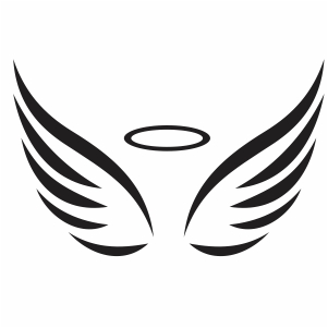 Buy Angel Wings And Halo Svg Png files
