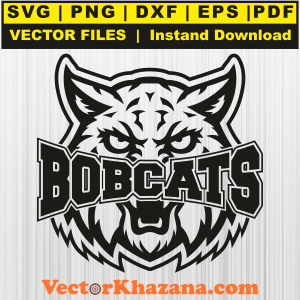 Bobcats Angry Face Svg