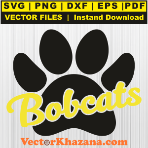 Bobcats Paw Svg