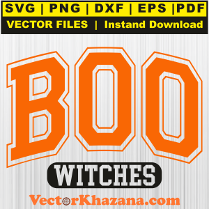 Boo Witches Svg