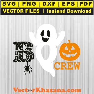 Boo Crew Halloween Svg