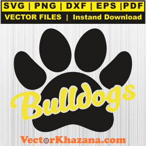 Bulldogs Paw Svg