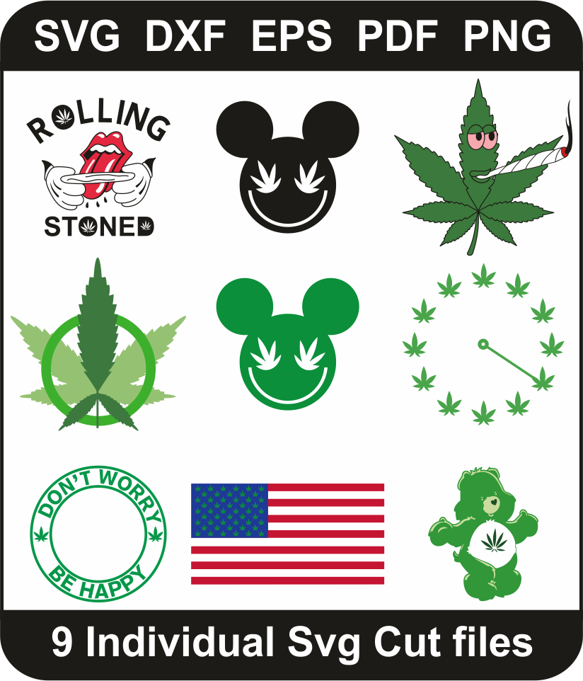 Cannabis Leaf Svg Bundle