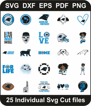 Carolina Panthers Svg Bundle