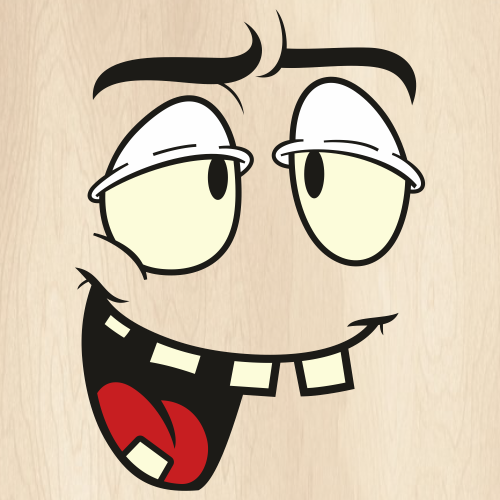 Laughing Cartoon Face Svg