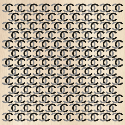 Chanel Monochrome CC Pattern SVG | Chanel Pattern PNG