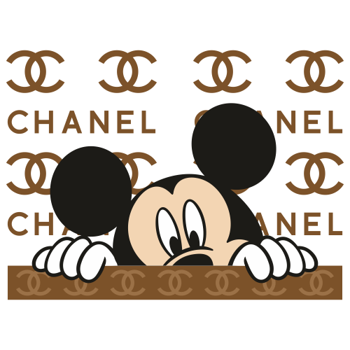 Chanel Mickey Mouse SVG  Chanel Mickey Mouse vector File