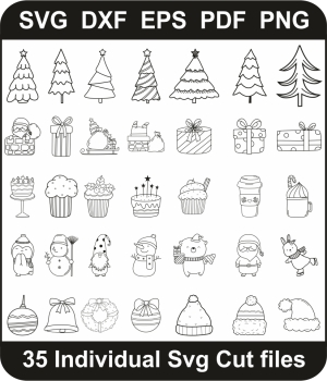 Christmas Decorations Svg Bundle