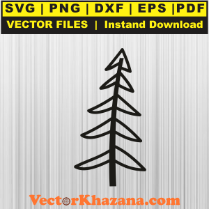 Pine Christmas Tree SVG