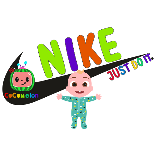 CocoMelon With Nike Logo Clipart