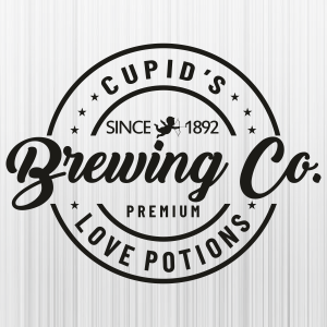 Cupid Brewing Co SVG Cut File for Cricut, Cameo Silhouette