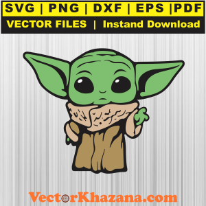 Star Wars Baby Yoda Svg