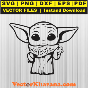 Baby Yoda Star Wars Svg