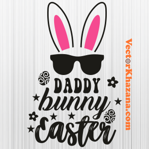 Daddy Bunny Easter Svg