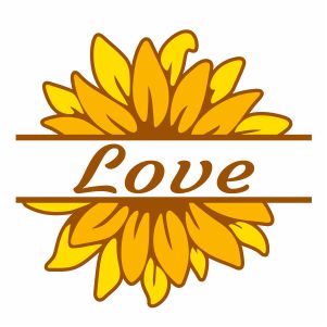 Download Sunflower Monogram SVG | Sunflower Love Monogram svg cut ...