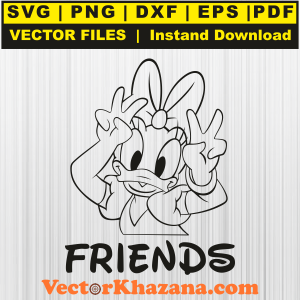 Daisy Duck Friends Svg