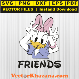 Daisy Duck Friends Svg