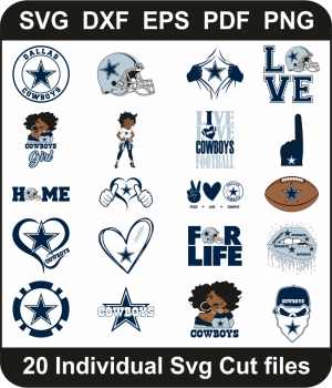 Dallas Cowboys Svg Bundle