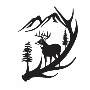 Craft Supplies & Tools eps, svg, pdf, png, dxf, jpeg Deer silhouette ...