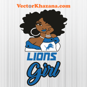 Detroit Lions Girl Logo Svg Png online in USA
