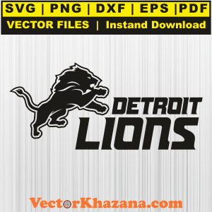 Detroit Lions With Letter Svg Png