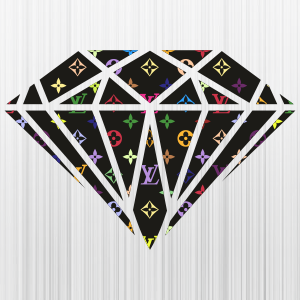 Louis Vuitton Diamond Logo SVG