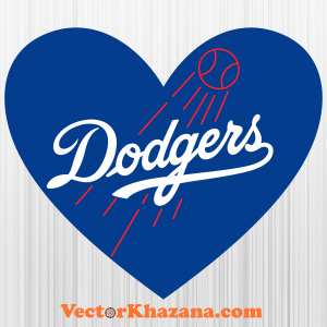 Los Angeles Dodgers Heart Svg Png online in USA