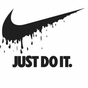 Nike Just Do It Dripping Logo Svg
