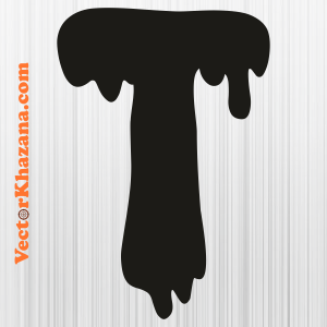 Dripping Letter T Svg