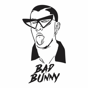 Download Bad Bunny SVG | El Conejo Malo svg cut file Download | JPG ...