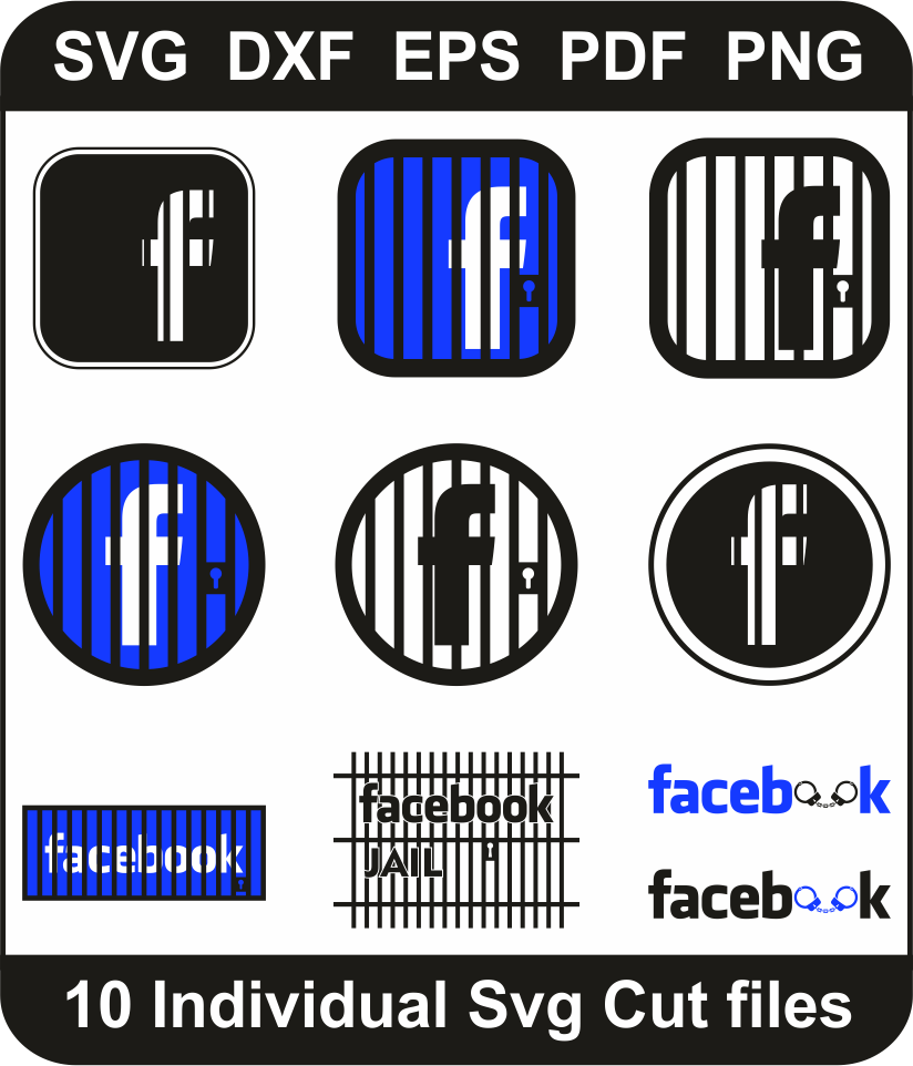 Facebook Jail Svg Bundle