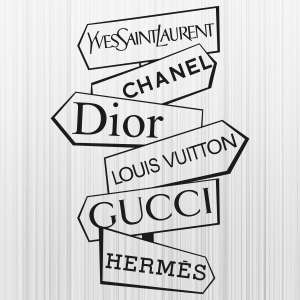 Gucci SVG Cut File, Street Sign Svg, Fashion SVG