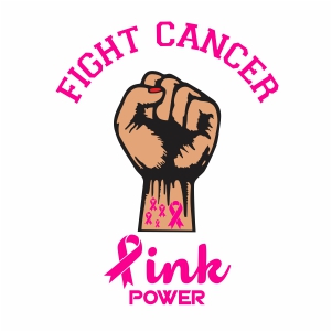 Fight Cancer Pink Power Vector