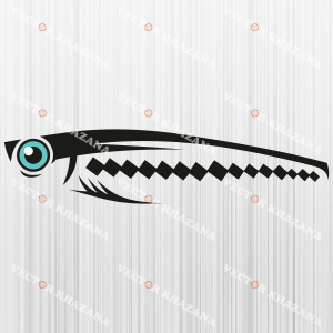 Fishing Decal Pattern SVG, Fish Lure PNG