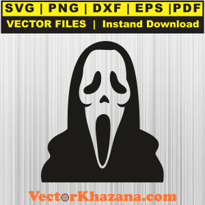 Halloween Ghost Face Svg