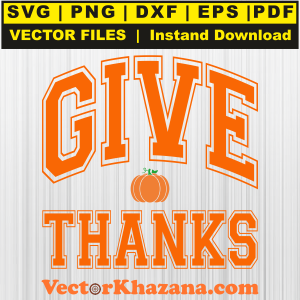 Give Thanks Pumpkin Svg