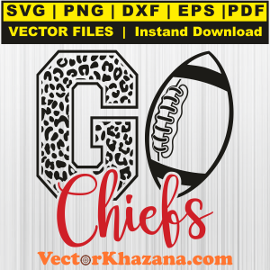 Go Chiefs Football Svg