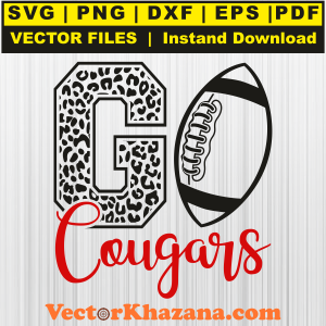 Go Cougars Football Svg