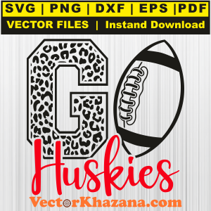 Go Huskies Football Svg